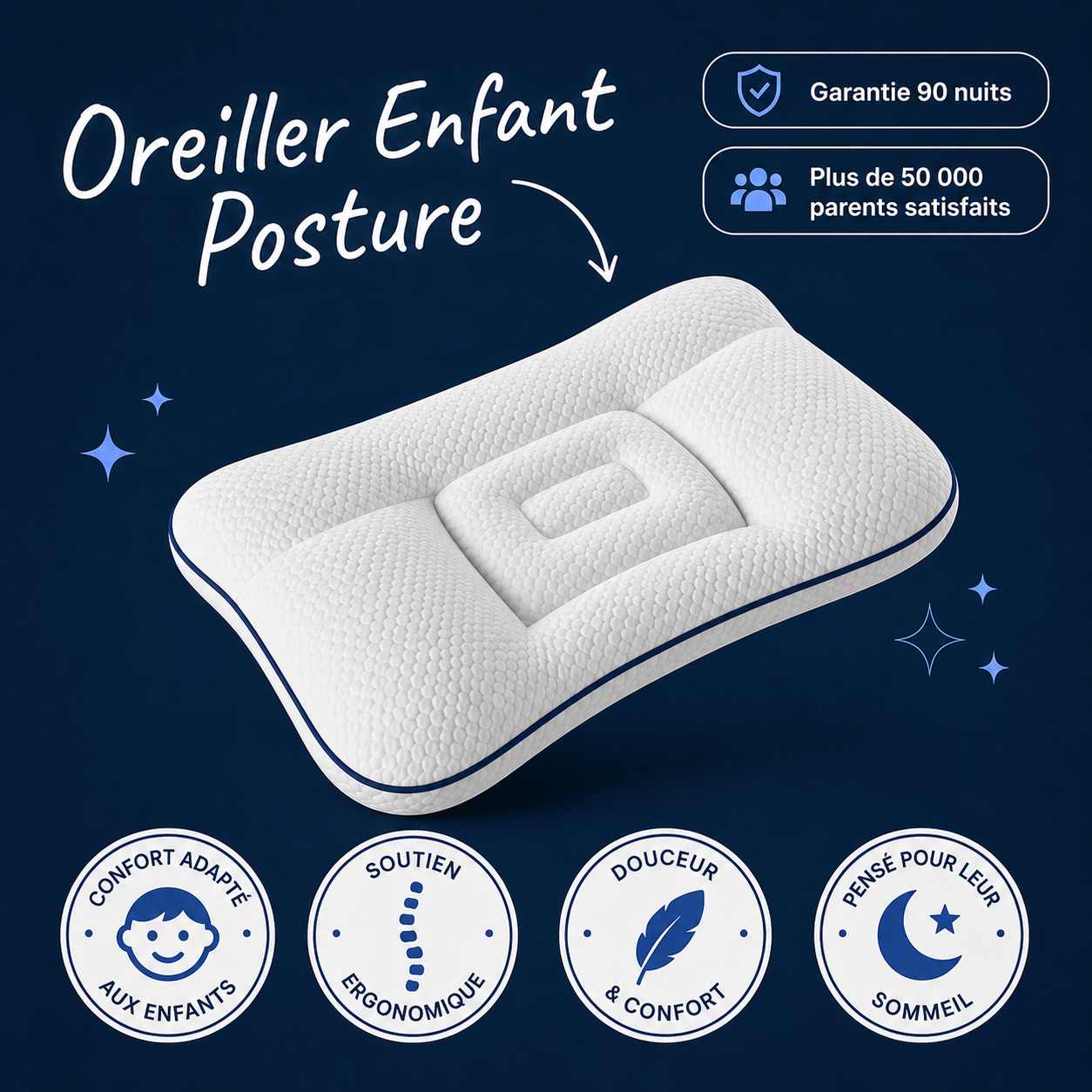 Oreiller pour enfants Le P'tit Nuage Spécial Posture