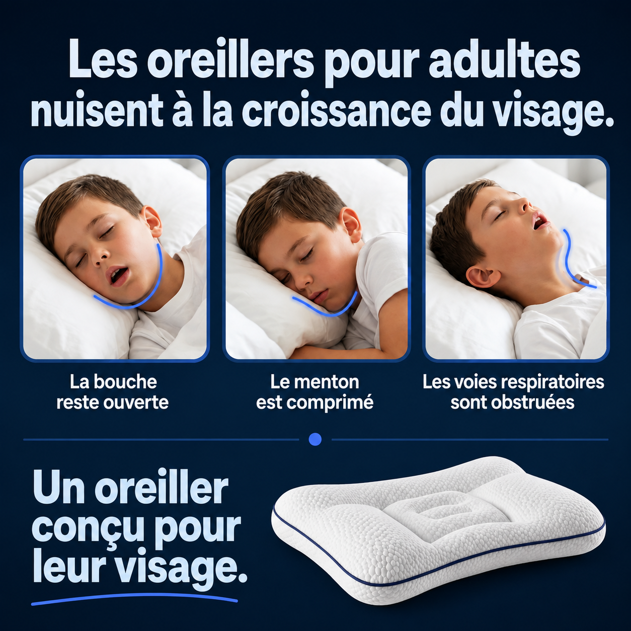 Oreiller pour enfants Le P'tit Nuage Spécial Posture